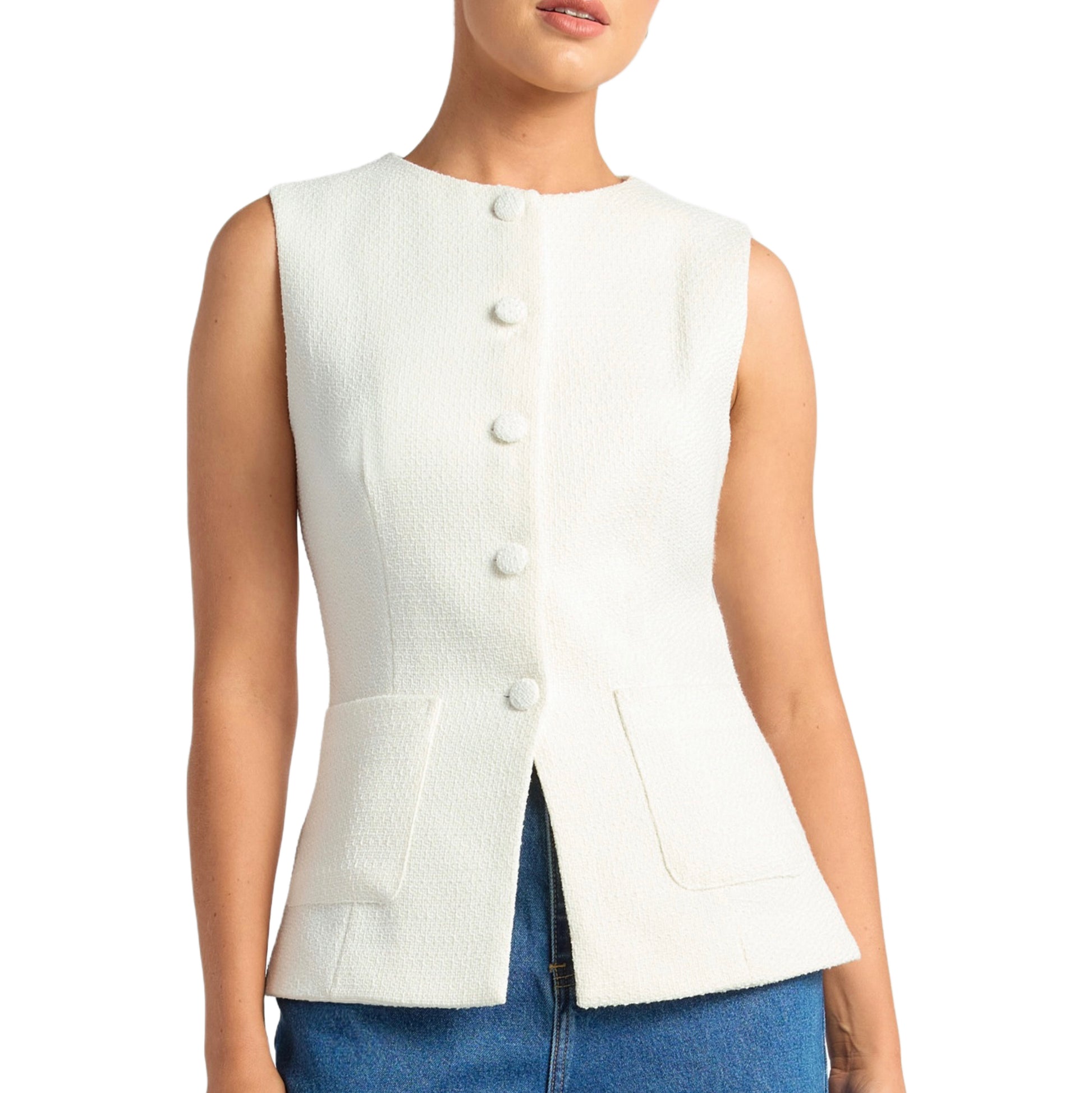 Coco Tweed Vest Top