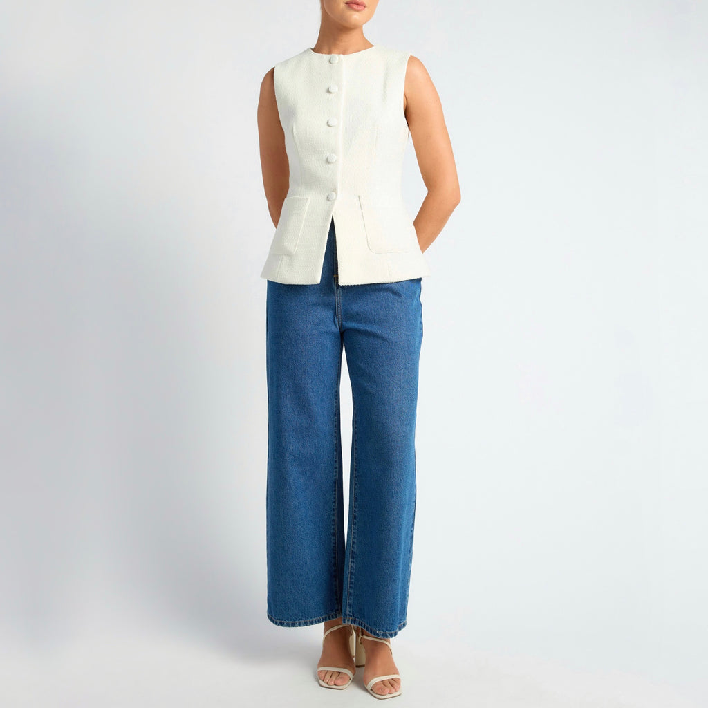 Coco Tweed Vest Top